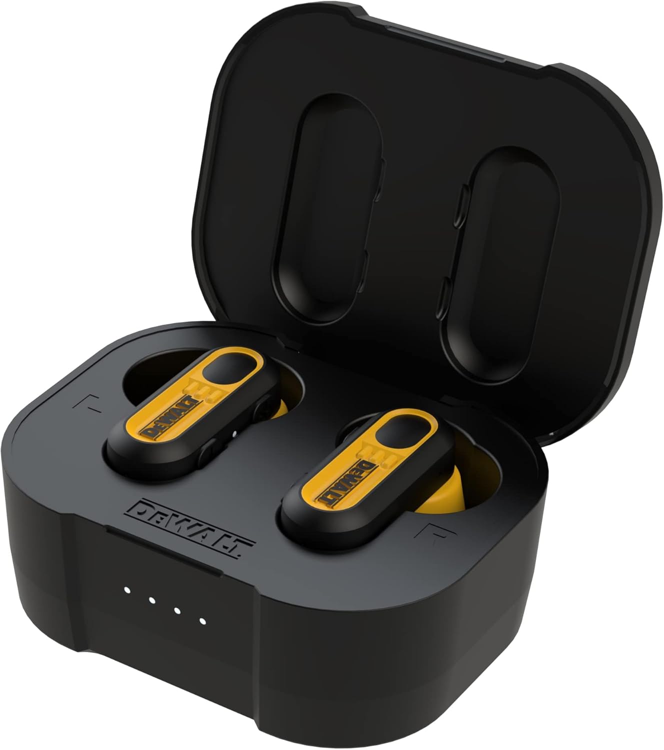 DEWALT Heavy Duty True Wireless Earbuds, 30+ Hr Battery, Jobsite Ready