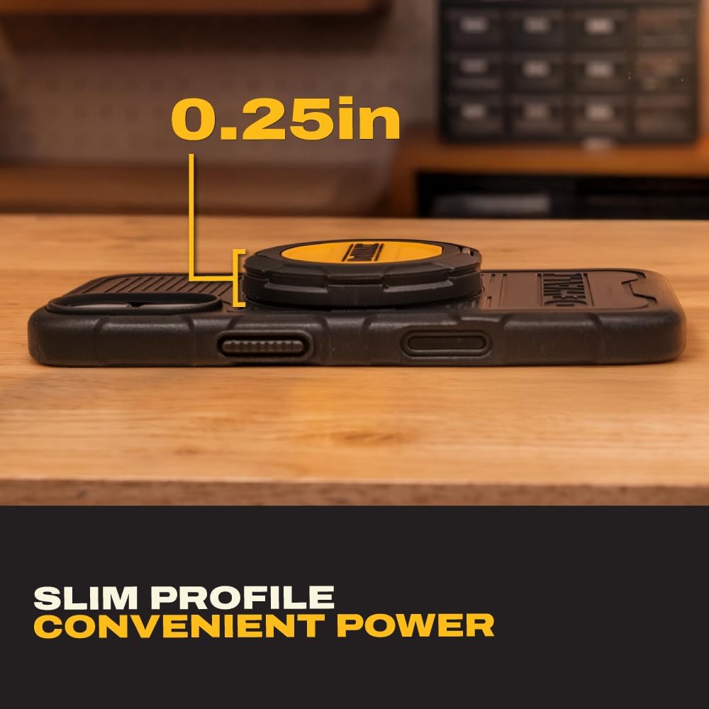 DEWALT Magnetic Wireless Charger with Kickstand, MagSafe Compatible Fast Charge