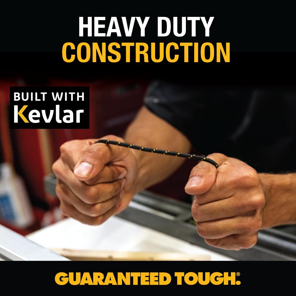 DEWALT Heavy-Duty 4-in-1 Charging Cable – 6ft Fast Charger USB-C, Micro USB & iPhone