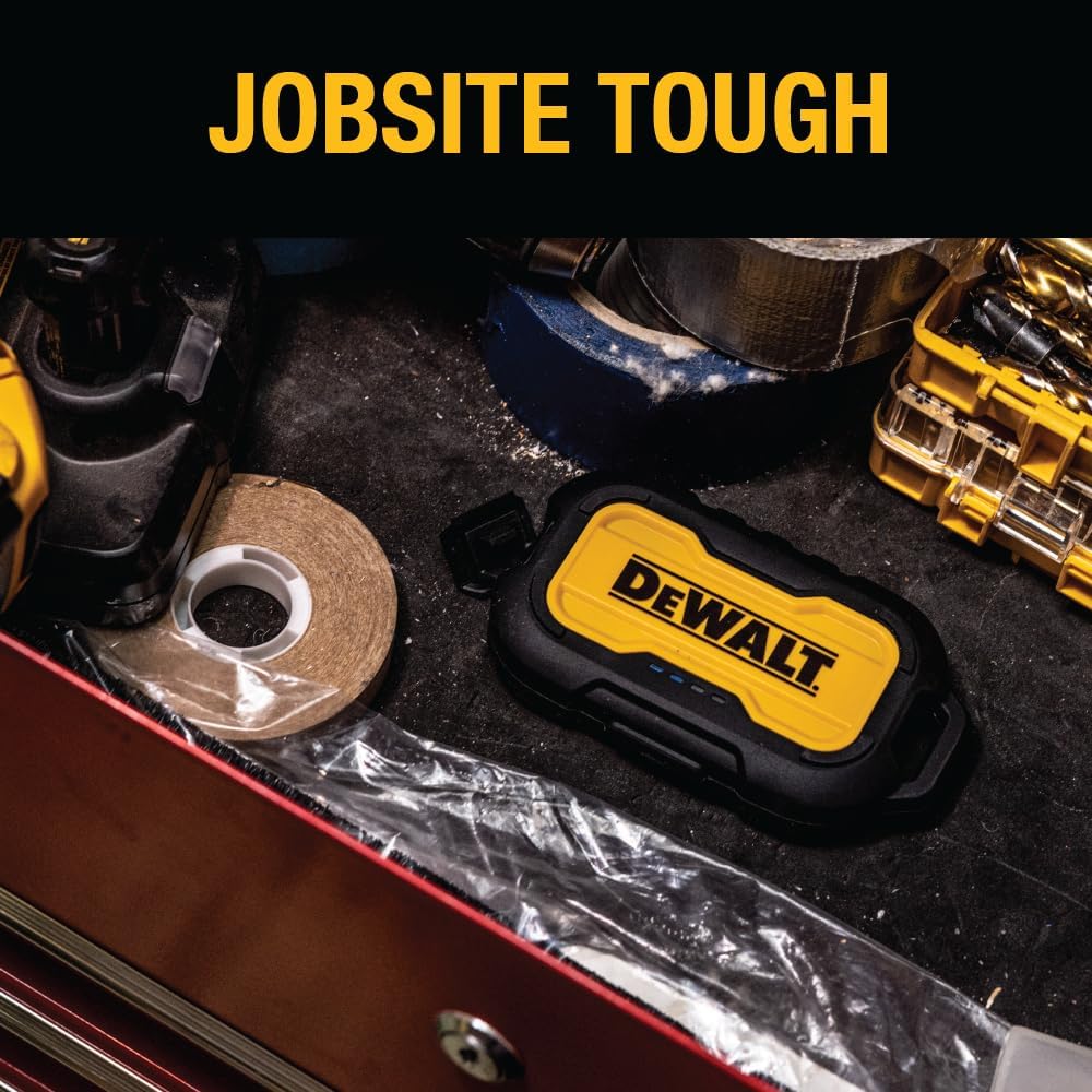 DEWALT Heavy Duty 10,000mAh Portable Power Bank – USB-C Fast Charging Battery Pack