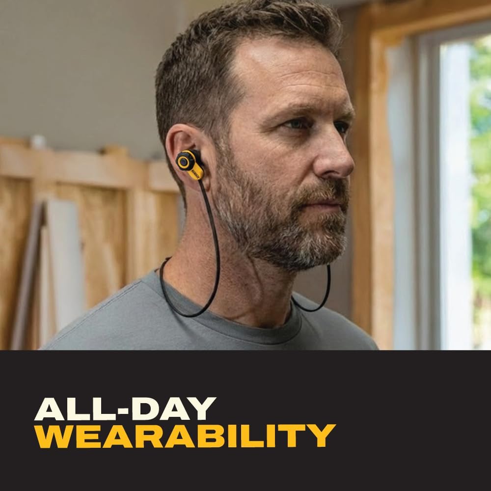 DEWALT Anti-Loss Lanyard for Wireless Earbuds – Secure Detachable Neck Strap