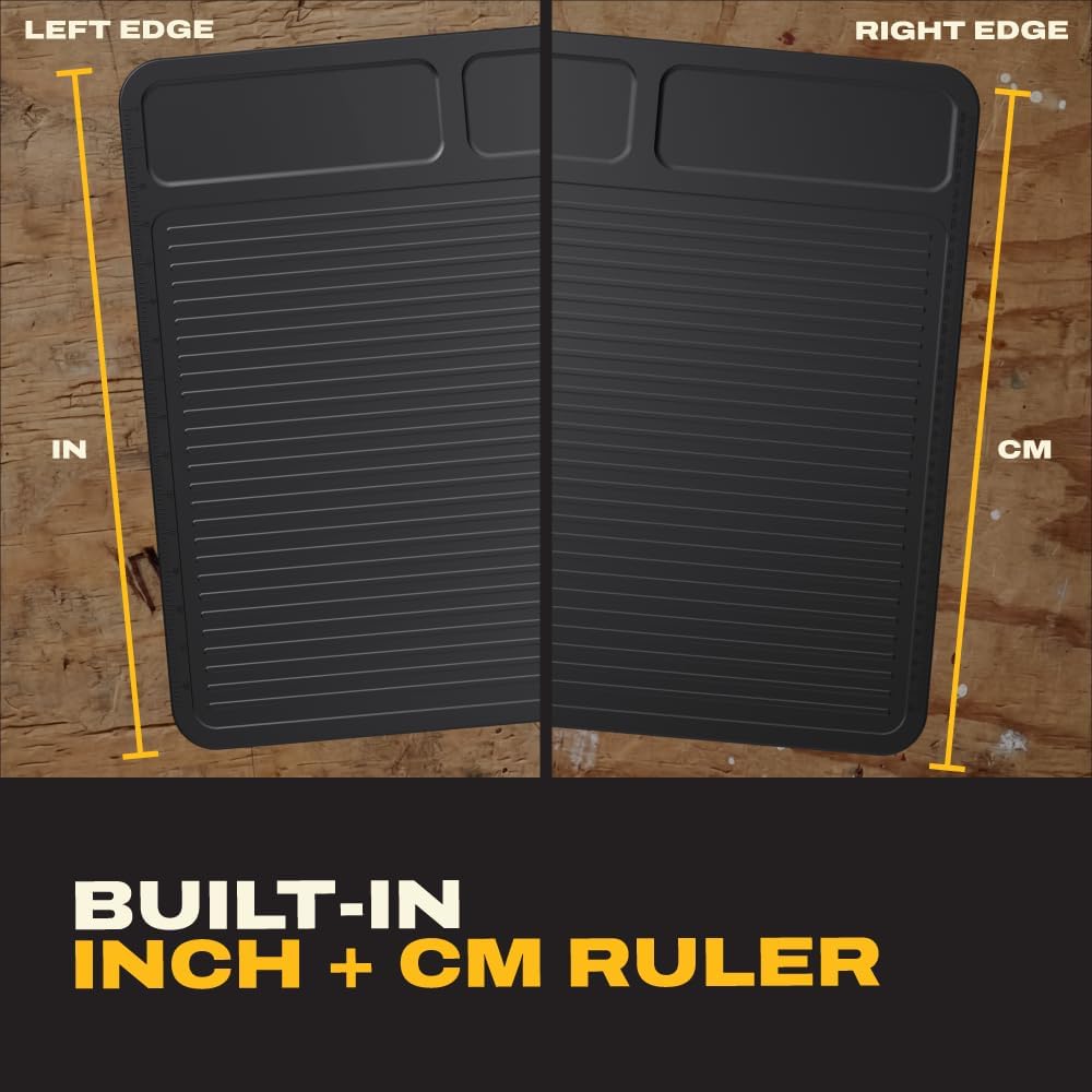 DEWALT Protective Workbench Mat 18x48 in, Heavy Duty Silicone Grip Surface