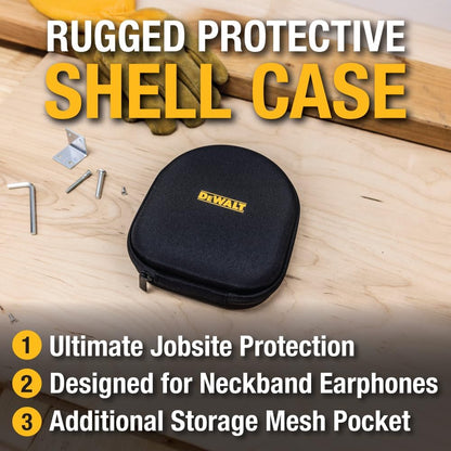 DEWALT Protective EVA Headphone Case – Compact, Shockproof & Water-Repellent