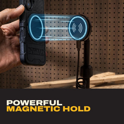 DEWALT Magnetic Wireless Charger with Kickstand, MagSafe Compatible Fast Charge