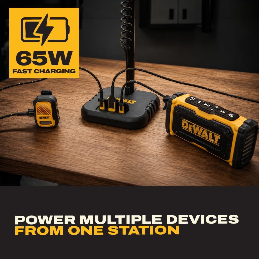 DEWALT Magnetic Wireless Charging Stand with USB Ports, MagSafe Compatible