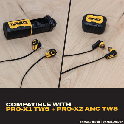 DEWALT Anti-Loss Lanyard for Wireless Earbuds – Secure Detachable Neck Strap