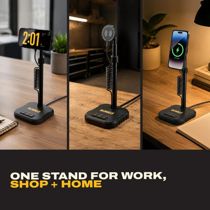 DEWALT Magnetic Wireless Charging Stand with USB Ports, MagSafe Compatible