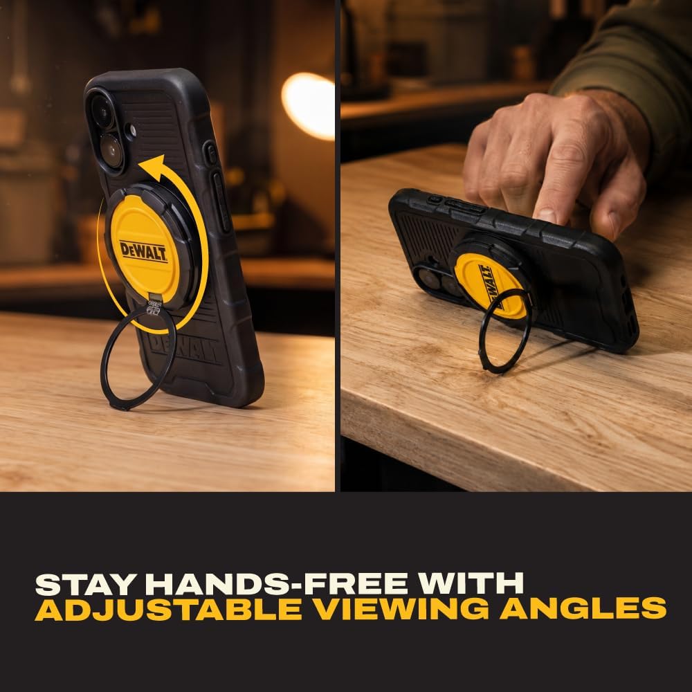 DEWALT Magnetic Wireless Charger with Kickstand, MagSafe Compatible Fast Charge