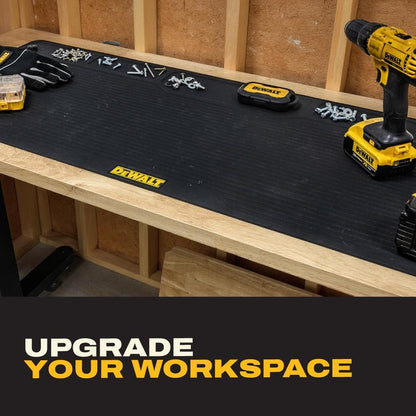 DEWALT Protective Workbench Mat 18x48 in, Heavy Duty Silicone Grip Surface
