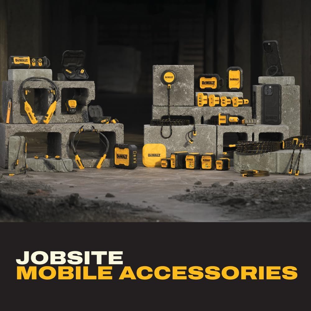 DEWALT 90° USB-C Extension Adapter Cable – 100W PD Right-Angle Type-C Extender