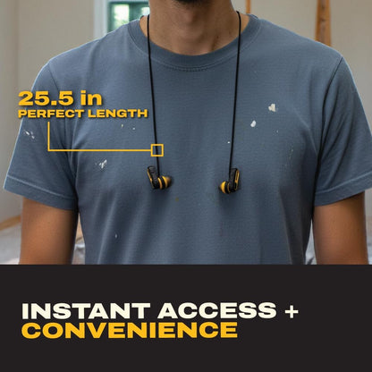 DEWALT Anti-Loss Lanyard for Wireless Earbuds – Secure Detachable Neck Strap