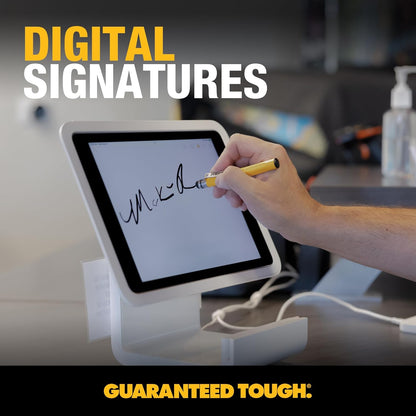 DEWALT Heavy Duty 3-in-1 Stylus Pen – Mini Pocket EDC Pen with Touchscreen Tip, Keypad Tip & Ballpoint, Extra Ink Cartridge