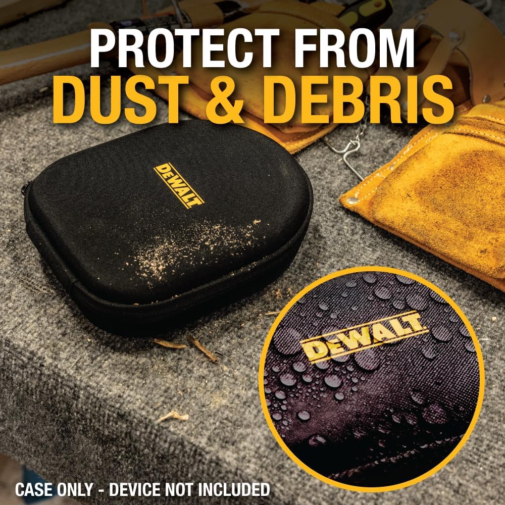 DEWALT Protective EVA Headphone Case – Compact, Shockproof & Water-Repellent