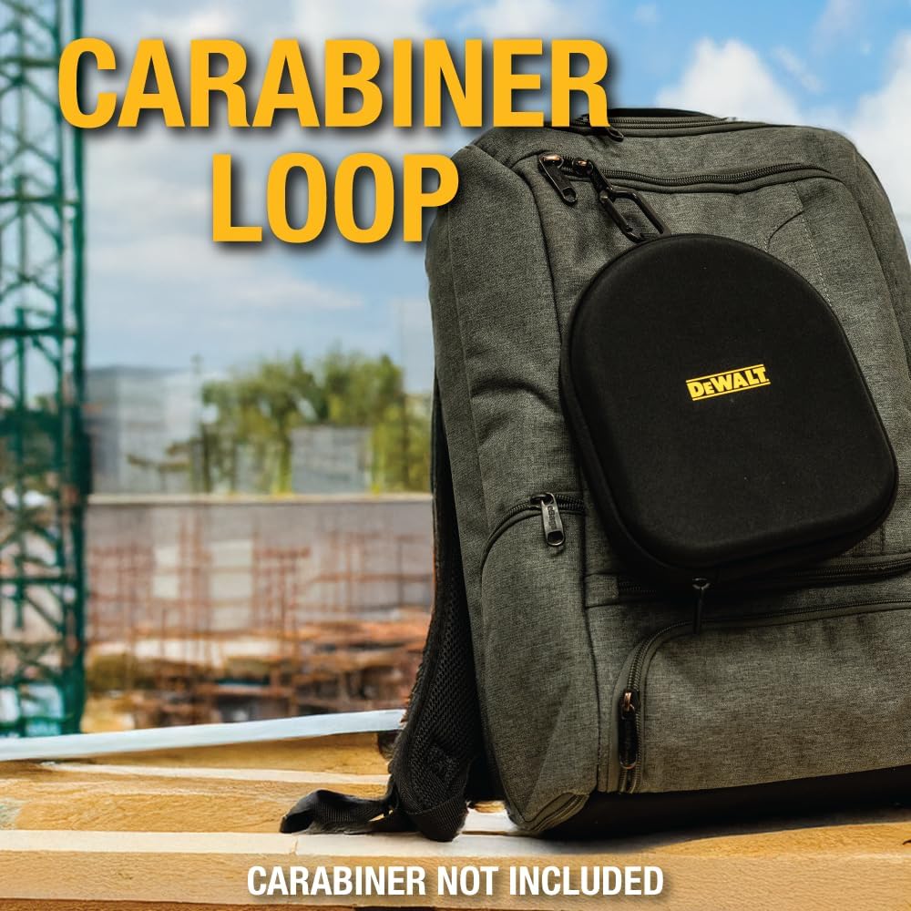 DEWALT Protective EVA Headphone Case – Compact, Shockproof & Water-Repellent