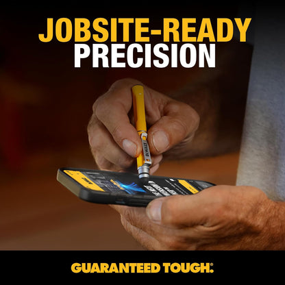 DEWALT Heavy Duty 3-in-1 Stylus Pen – Mini Pocket EDC Pen with Touchscreen Tip, Keypad Tip & Ballpoint, Extra Ink Cartridge