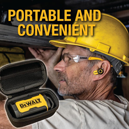 DEWALT Protective EVA Headphone Case – Compact, Shockproof & Water-Repellent for TWS ProX2 ANC Earbuds