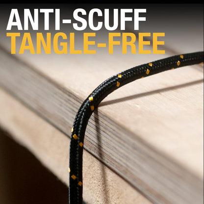 DEWALT Heavy Duty 3-in-1 Charging Cable – 6ft Fast Charger Lightning/USB-C/Micro USB