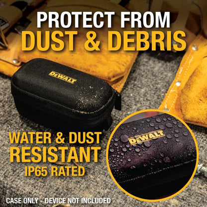 DEWALT Protective EVA Headphone Case – Compact, Shockproof & Water-Repellent for TWS ProX2 ANC Earbuds