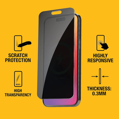 DEWALT iPhone Privacy Screen Protector 2-Pack – Anti Spy Tempered Glass