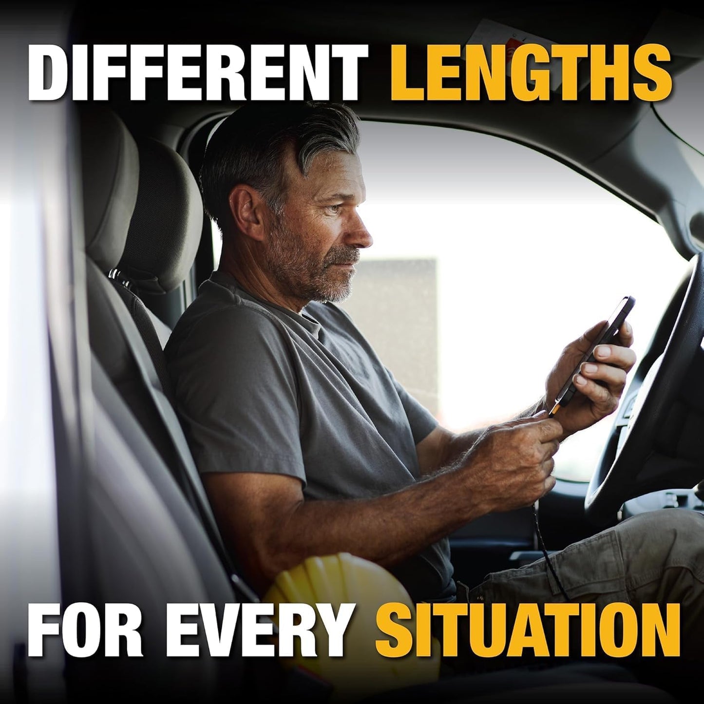 DEWALT Heavy Duty USB-A to USB-C Cable – Fast Charging Cord for iPhone, MacBook, iPad, Samsung