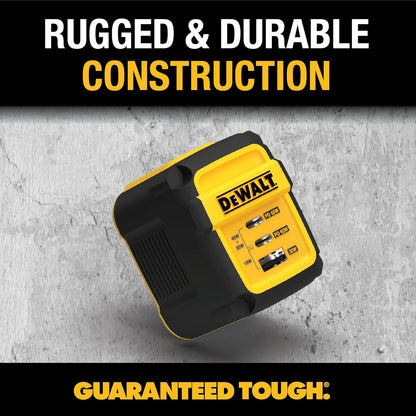 DEWALT Heavy Duty 65W USB-C GaN Wall Charger – 3-Port Fast PD Compact Adapter