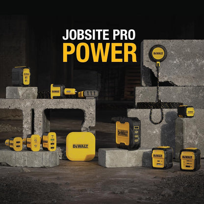 DEWALT 100W 4-Port USB-C Charger Block – Heavy Duty Fast Charger with 6FT Cord