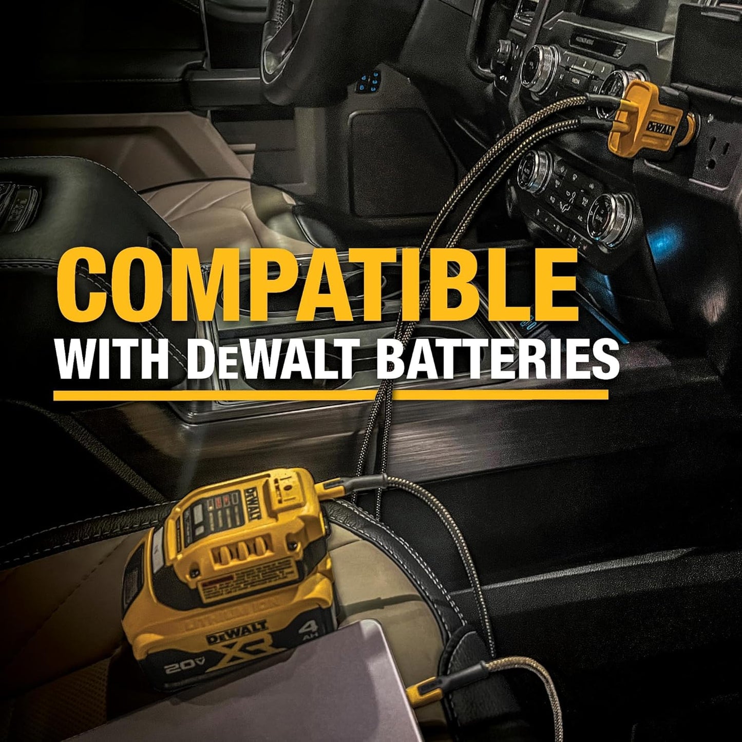 DEWALT Heavy Duty USB-C to USB-C Cables (2-Pack, 4ft) – 100W Fast Charging, Braided