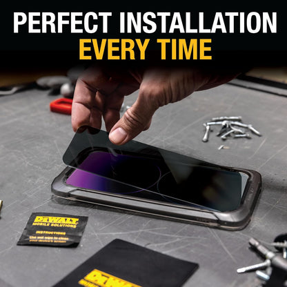 DEWALT iPhone Privacy Screen Protector 2-Pack – Anti Spy Tempered Glass