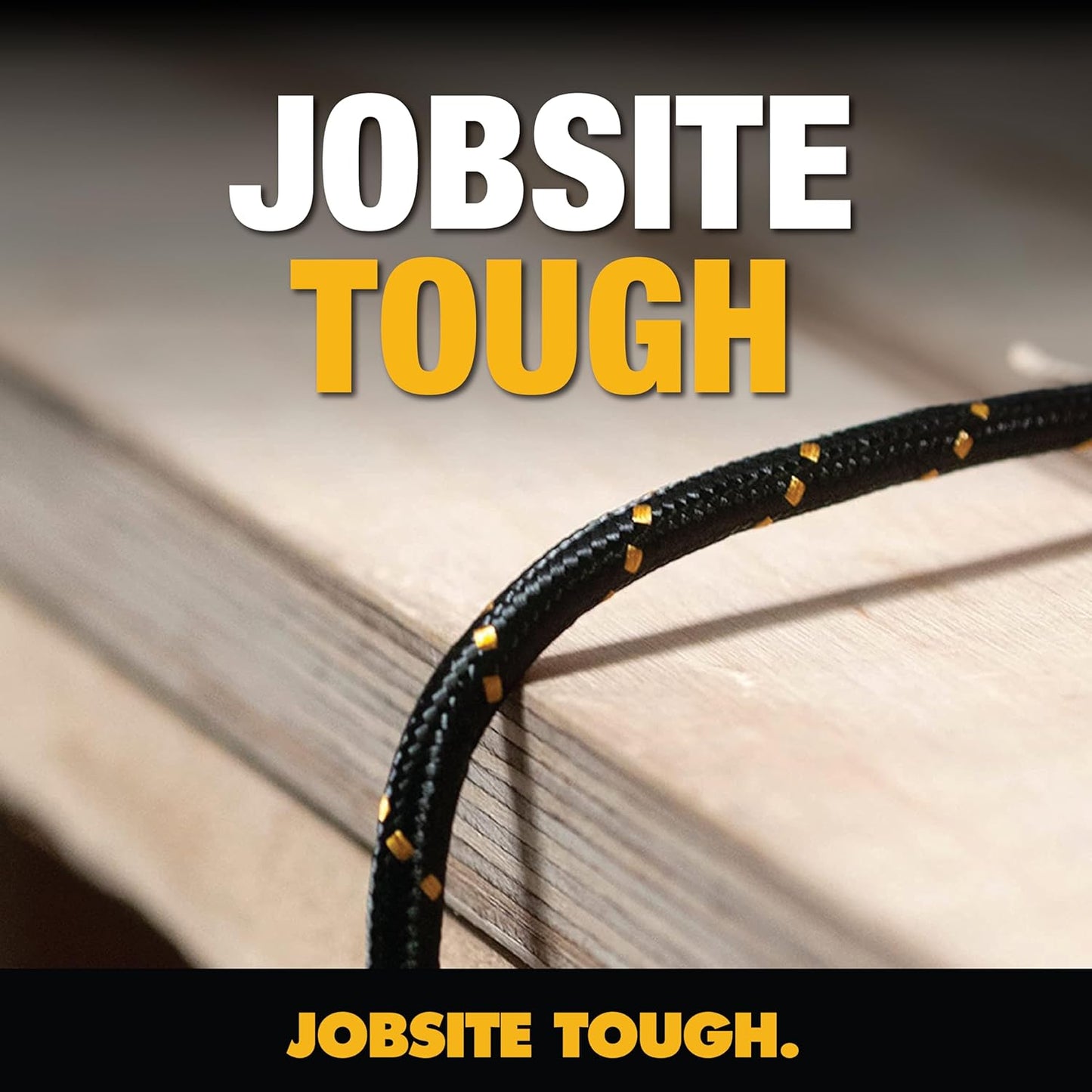 DEWALT Heavy Duty USB-C to Lightning Cable – MFi Certified Fast Charger for iPhone, iPad & AirPods