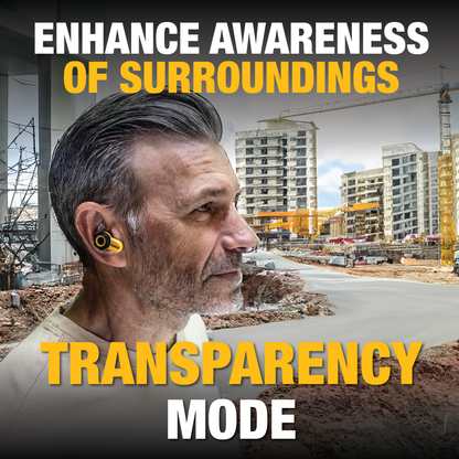 DEWALT Pro X2 ANC True Wireless Earbuds – 38dB Noise Canceling