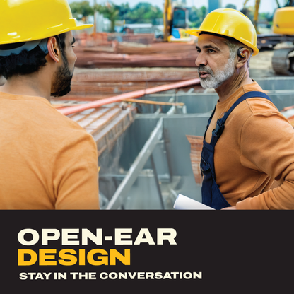 DEWALT Heavy Duty Open Ear Bluetooth Earbuds – 44Hr Runtime, Jobsite Safe Wireless