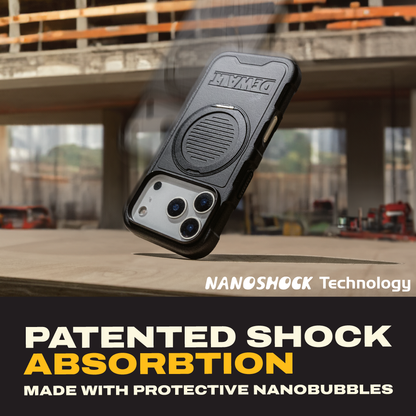 DEWALT iPhone 17 Air/Pro/Pro Max Magnetic Case – Rugged Shockproof Cover w/Stand