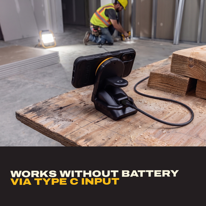DEWALT 2-in-1 Magnetic Wireless Charger for Phone and Apple Watch, 20V MAX