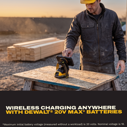 DEWALT 2-in-1 Magnetic Wireless Charger for Phone and Apple Watch, 20V MAX