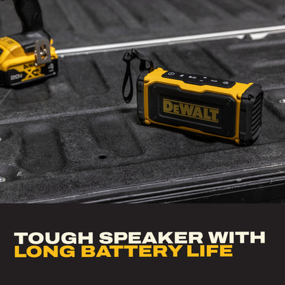 DEWALT Magnetic ToughSound Pro Bluetooth Speaker – 22W Jobsite Wireless Portable Speaker w/Built-in Magnets, IP67 Dust & Waterproof, 14H Runtime, Auracast Multi-Speaker Linking & EQ Modes