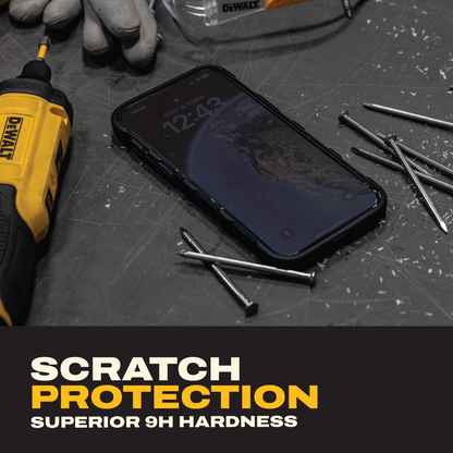 DEWALT Privacy Screen Protectors for iPhone 17 Air/Pro/Pro Max (2-Pack) – Anti-Spy 9H Glass