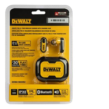 DEWALT Jobsite Pro-X1 True Wireless Earbuds with Charging Case