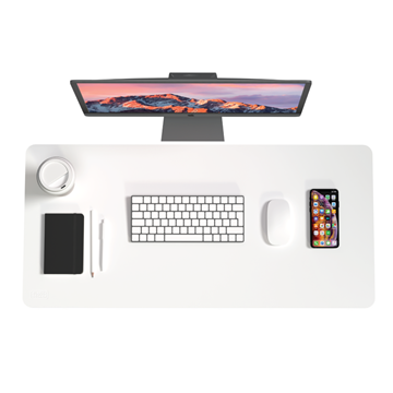 COMPUTER DESK MAT, STANDARD, White