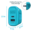 2-Port PD & QC Wall Charger 38W, LOCH NESS