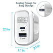 2-Port PD & QC Wall Charger 38W, WHITE