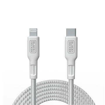 Lightning to Type C Charging Cable, 6 Ft, White