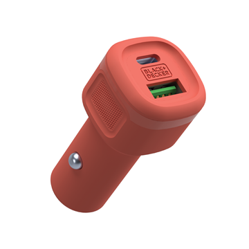 2-Port PD Car Charger 38W, CORAL ROSE