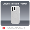 iPhone 15 Pro Max Magnetic Phone Case, White